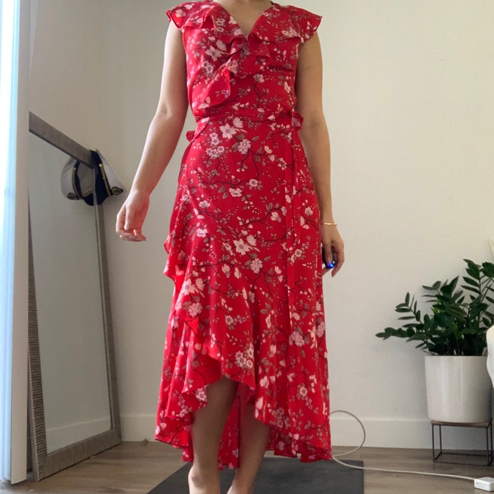 Amazing hi lo wrap dress